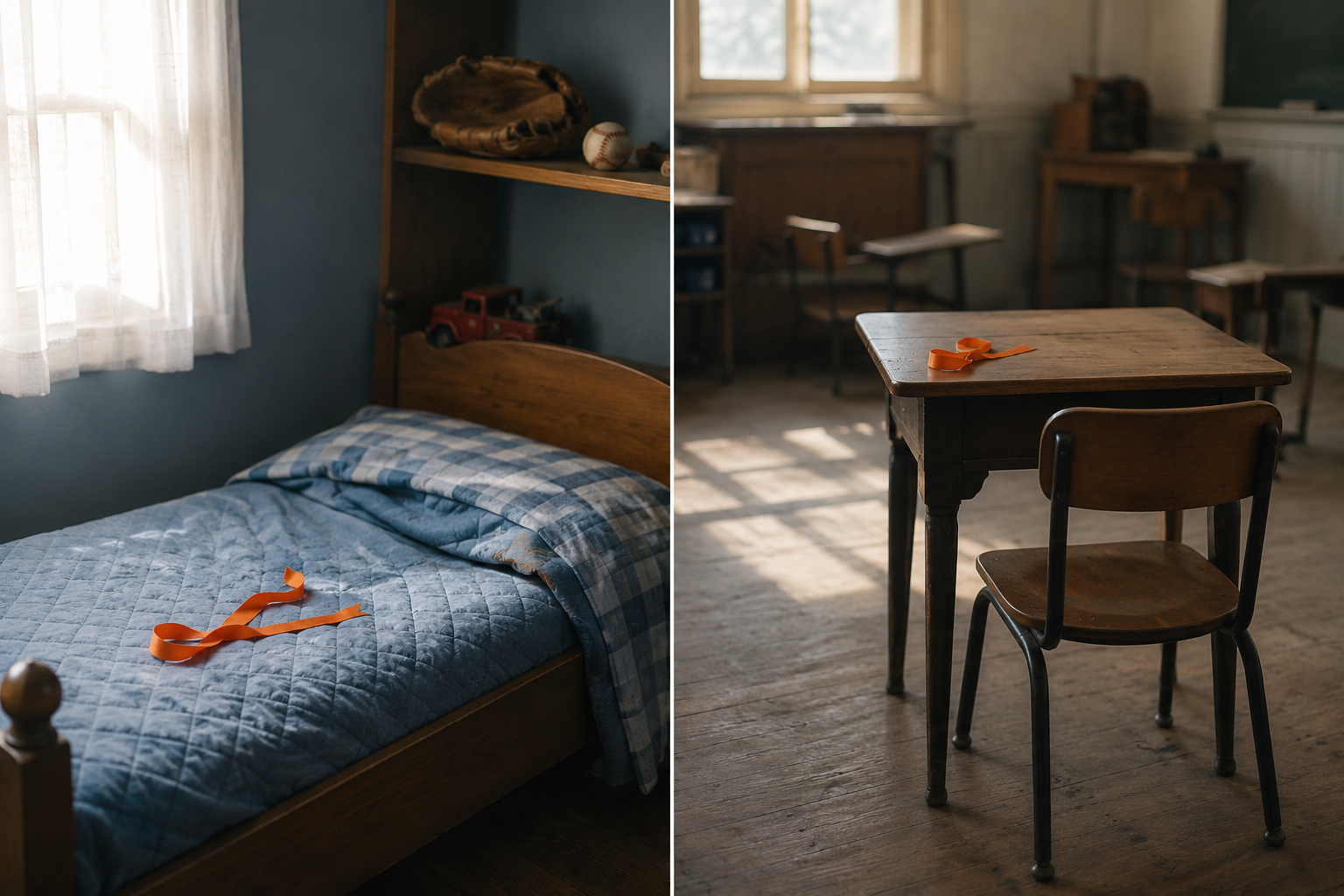 His bedroom is exactly as he left it. Her desk is still in the classroom. Almost ten months after Annunciation, a stranger says Fletcher and Harper out loud.
