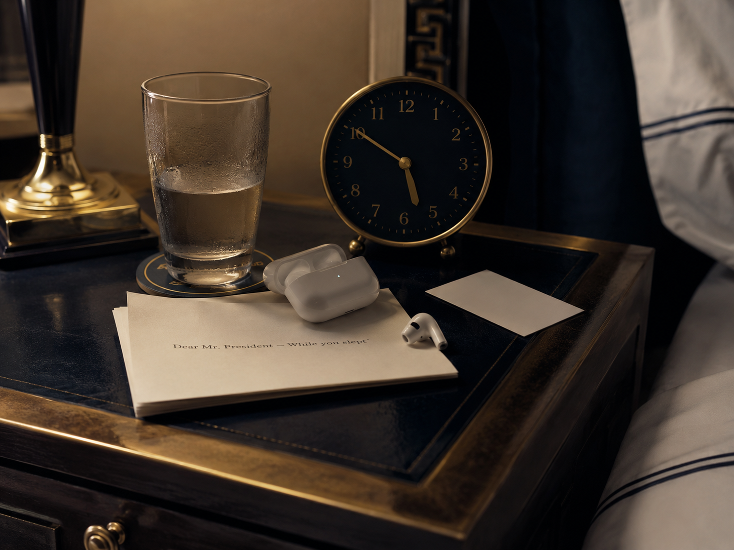 Mr. President — while you slept.
